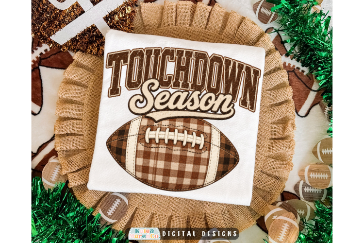 Touchdown Season PNG | Football PNG | Preppy Football PNG
