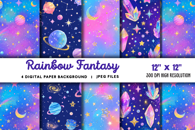 Rainbow Fantasy Background JPG
