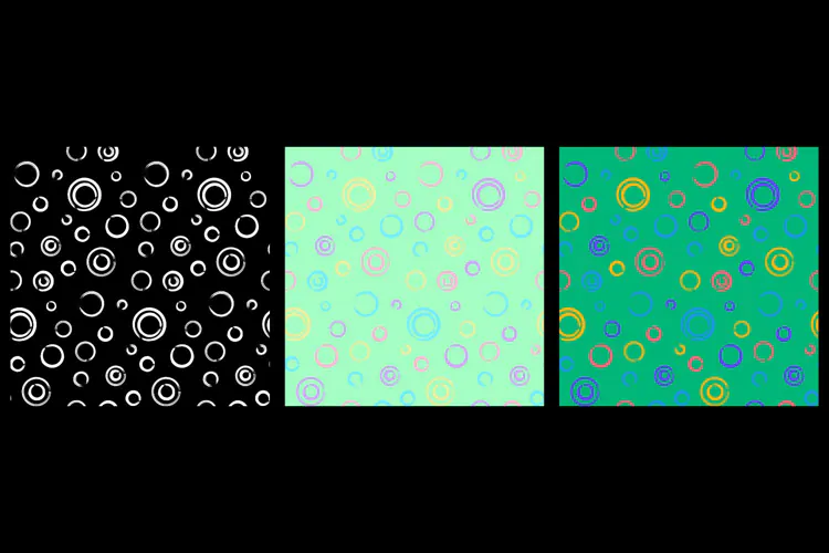 Grunge Bubbles Seamless Patterns - 3 Variations