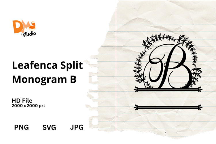Floral Monogram Letter Svg Image 24
