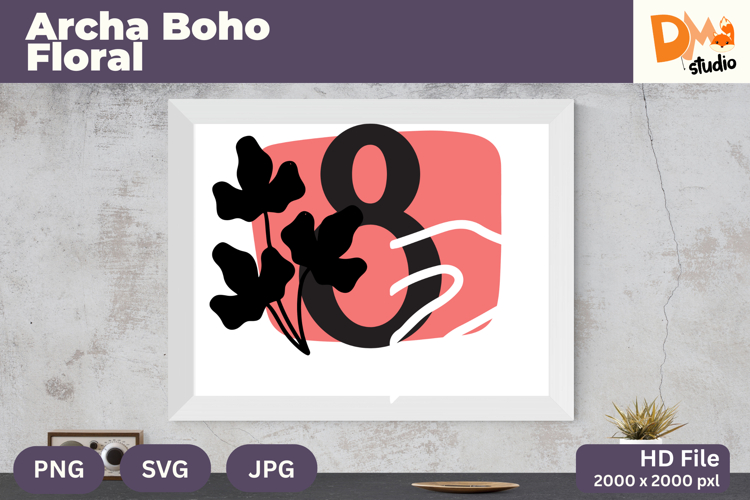 Boho Floral Svg Image 14