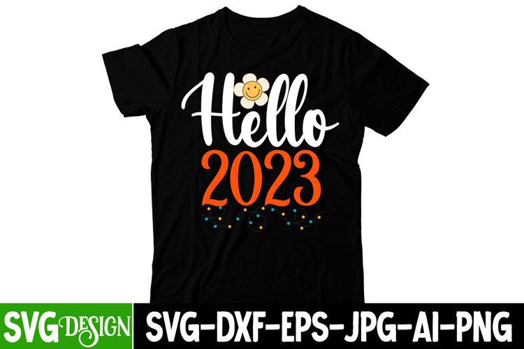 Hello 2023 SVG Cut File example image 1