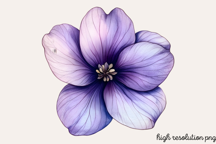 Blue Flower Clipart Image 5