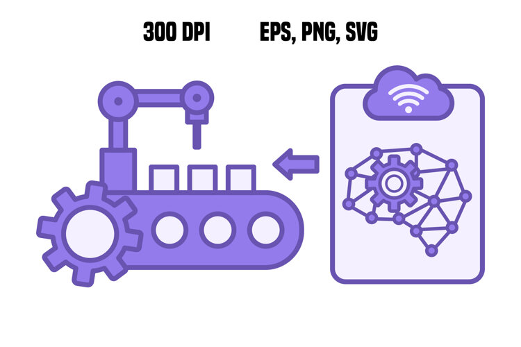 Purple Edge Computing Device Icon example image 1