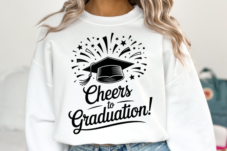 Cheers to Graduation svg | Graduation Svg | Shirt Svg example image 1