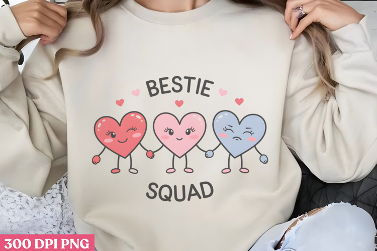 Bestie squad PNG, True Friendship Sublimation