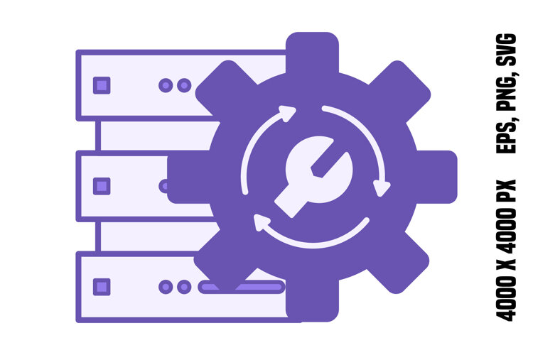 Purple Data Recovery Process Icon example image 1