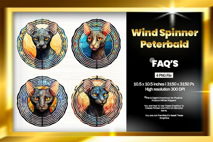 Peterbald Wind Spinner Sublimation - 04 Variation