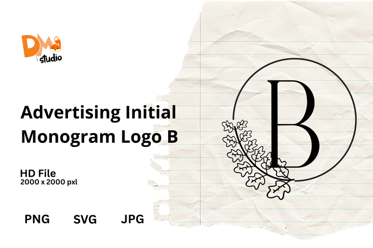 Advertising Initial Monogram Logo example image 1