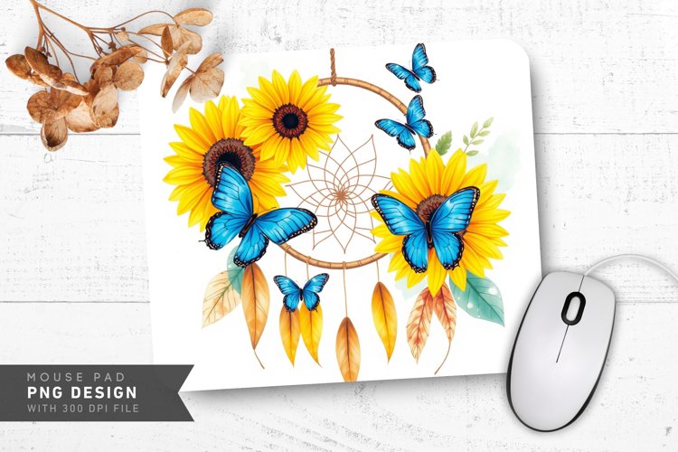 Watercolor Sunflower Clipart Image 3
