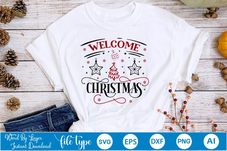 Welcome Christmas SVG Design | Christmas SVG Design