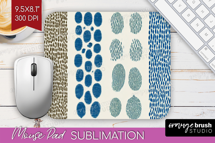 Abstract Doodle Mouse Pad Sublimation - Modern Texture PNG