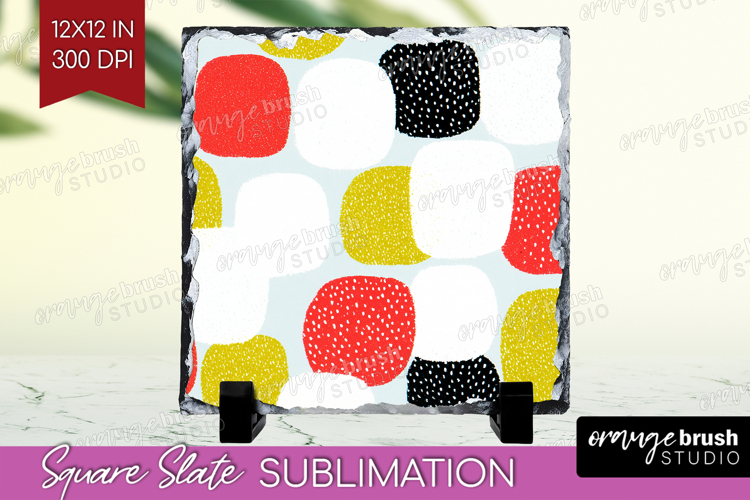 Abstract Doodle Slate PNG - Modern Texture Square Slate