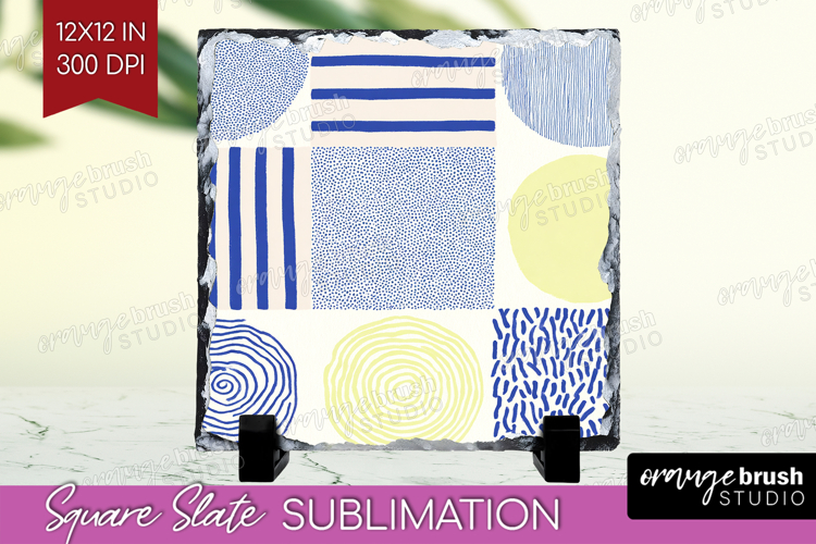 Abstract Doodle Slate PNG - Modern Texture Square Slate