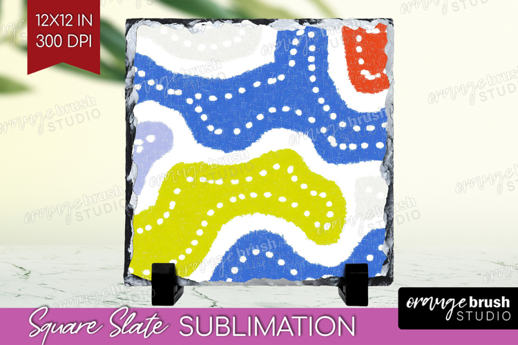 Abstract Doodle Slate PNG - Modern Texture Square Slate