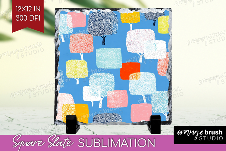 Abstract Doodle Slate PNG - Modern Texture Square Slate