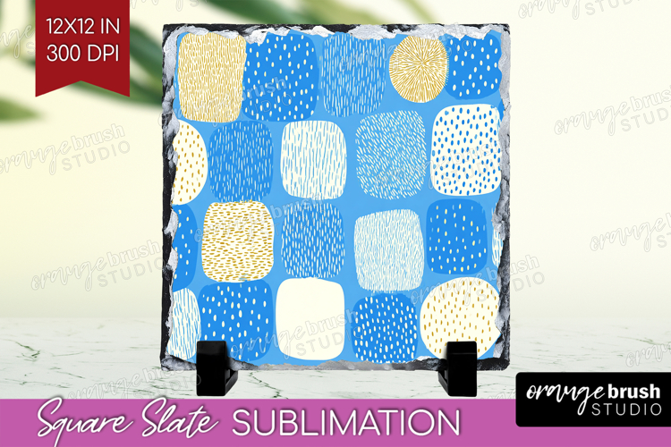 Abstract Doodle Slate PNG - Modern Texture Square Slate