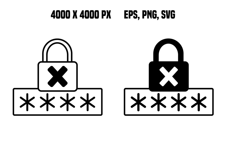 Wrong Password Icons