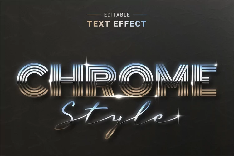 Editable Text Effect for Illustrator. Vector Graphic styles