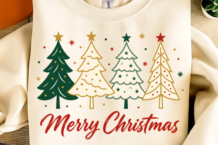 Merry Christmas PNG, Christmas Trees PNG, Christmas Shirt