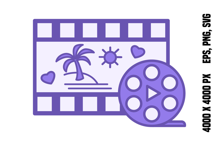 Colored Film Romance Icon