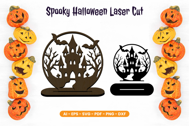 Spooky Halloween Laser Cut Stand