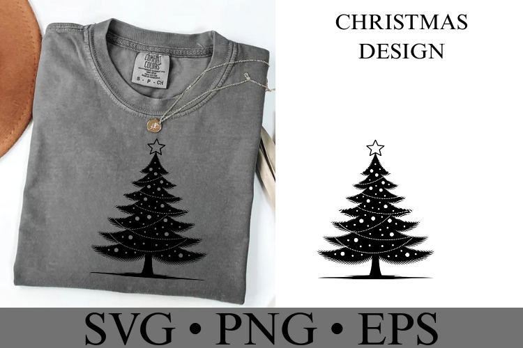 Christmas Tree Silhouette Image 17