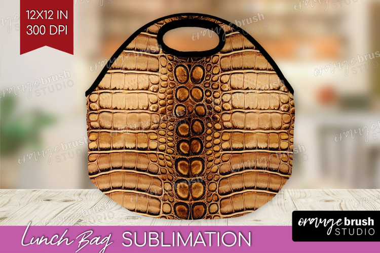 Animal Print Lunch Bag - Animal Skin Lunch Bug PNG