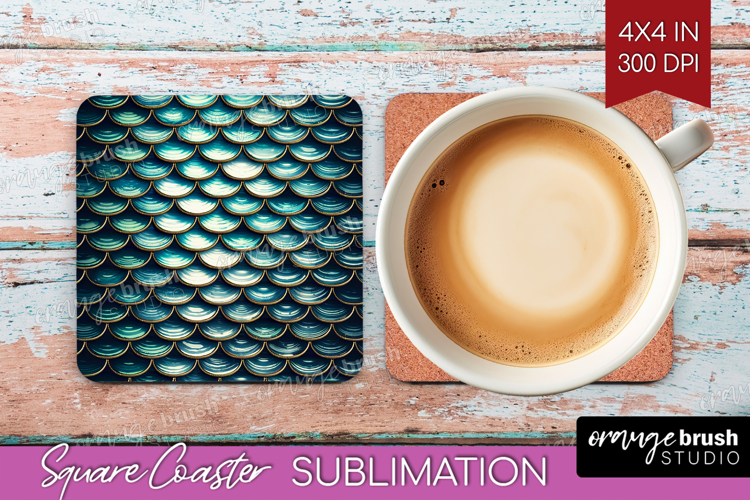 Animal Print Square Coaster - Animal Skin Coaster PNG