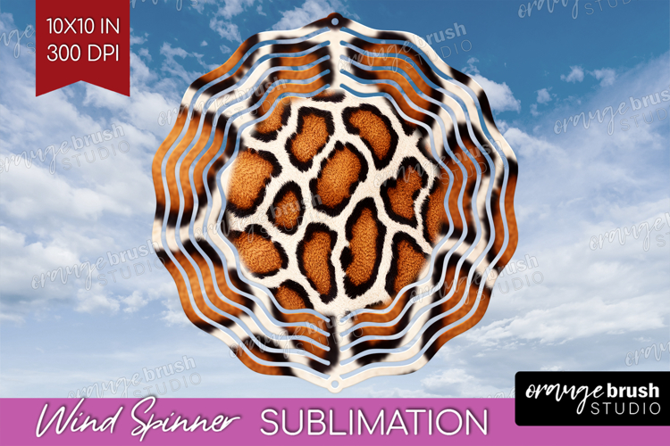 Animal Print Wind Spinner Sublimation PNG - Animal Skin