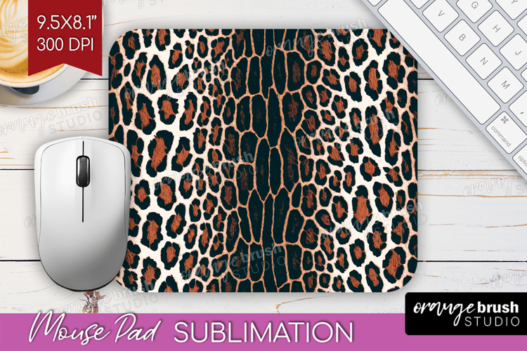 Animal Print Mouse Pad Sublimation - Animal Skin Mousepad
