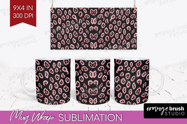 Animal Print Mug Wrap - Animal Skin Mug PNG Sublimation
