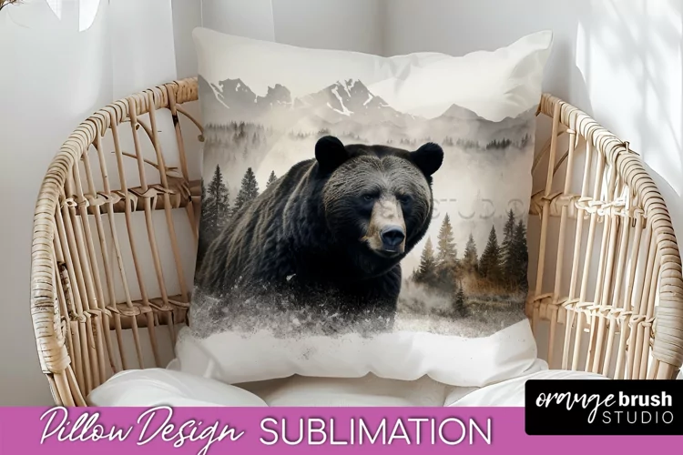 Wild Animals Pillow Cover - Mountain Pillow Sublimation