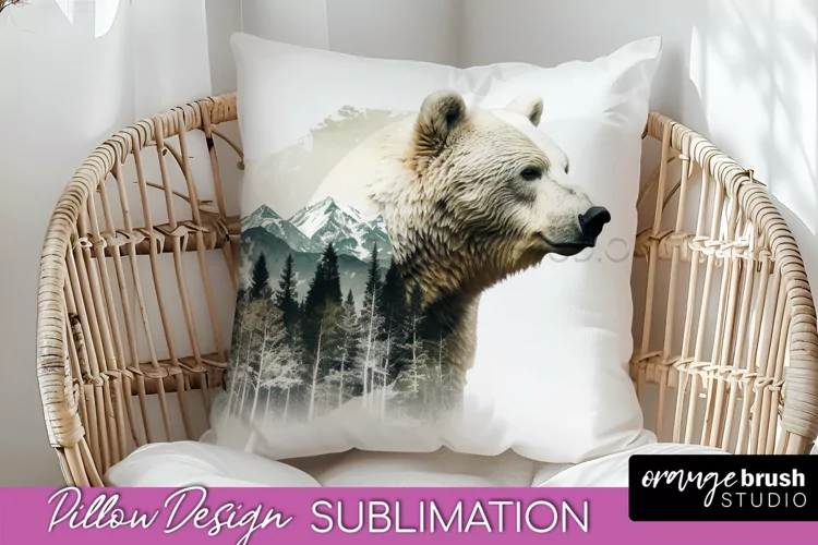 Wild Animals Pillow Cover - Mountain Pillow Sublimation