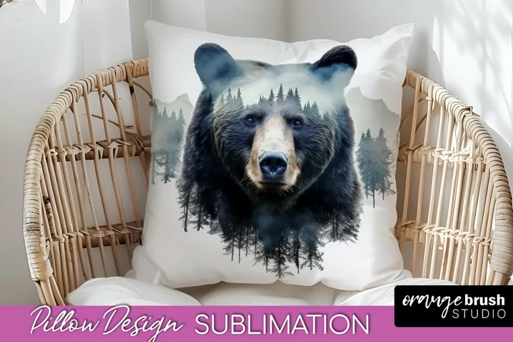 Wild Animals Pillow Cover - Mountain Pillow Sublimation