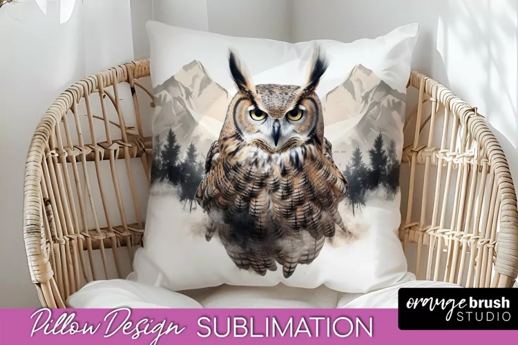 Wild Animals Pillow Cover - Mountain Pillow Sublimation