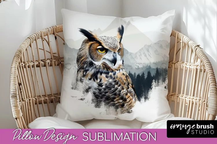 Wild Animals Pillow Cover - Mountain Pillow Sublimation