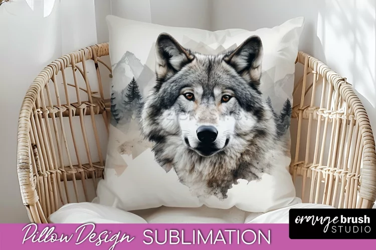 Wild Animals Pillow Cover - Mountain Pillow Sublimation