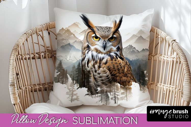 Wild Animals Pillow Cover - Mountain Pillow Sublimation example image 1