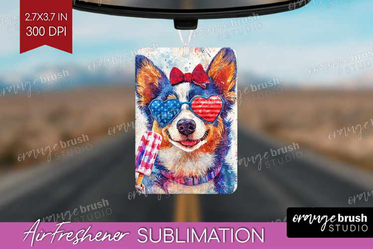 Australian Cattle Dog Air Freshener PNG 4th Of July PNG
