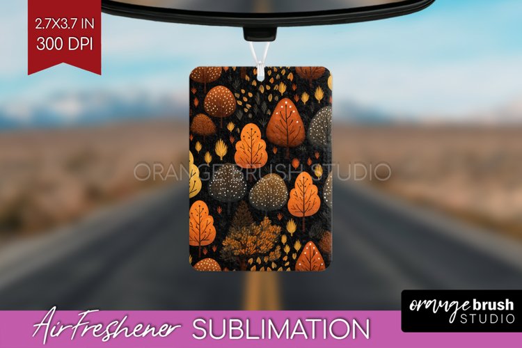 Autumn Forest Air Freshener PNG - Fall PNG Sublimation