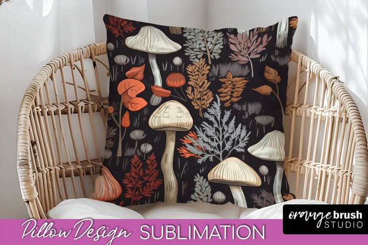 Fall Pillow Cover - Autumn Forest Pillow Sublimation example image 1