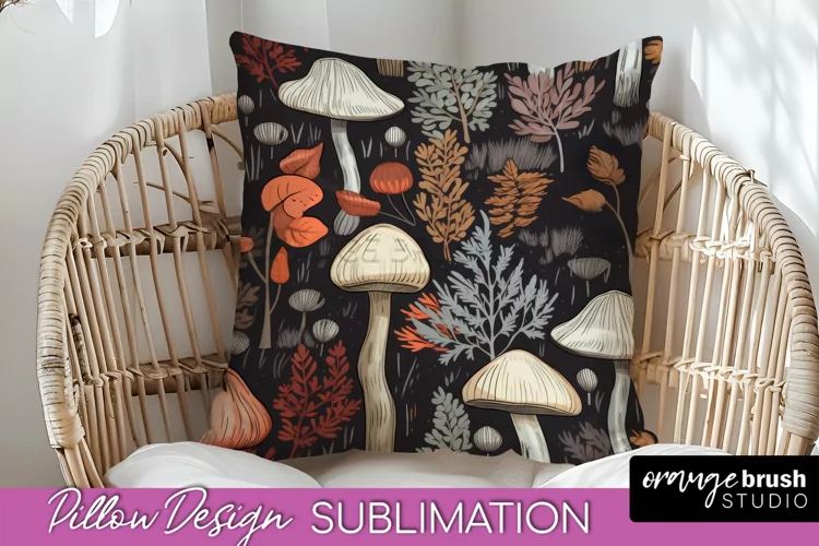 Fall Pillow Cover - Autumn Forest Pillow Sublimation