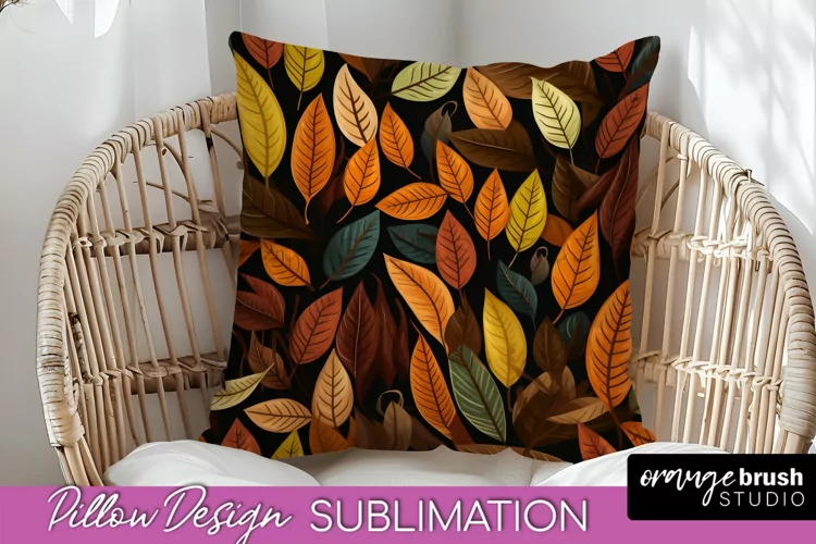 Fall Pillow Cover - Autumn Forest Pillow Sublimation