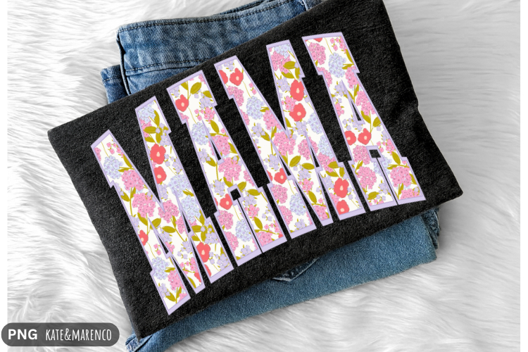 Floral Mama PNG | Mom Preppy PNG | Spring Mama PNG