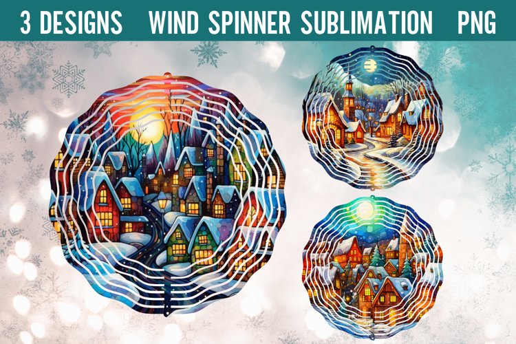 Christmas Wind Spinner Sublimation PNG