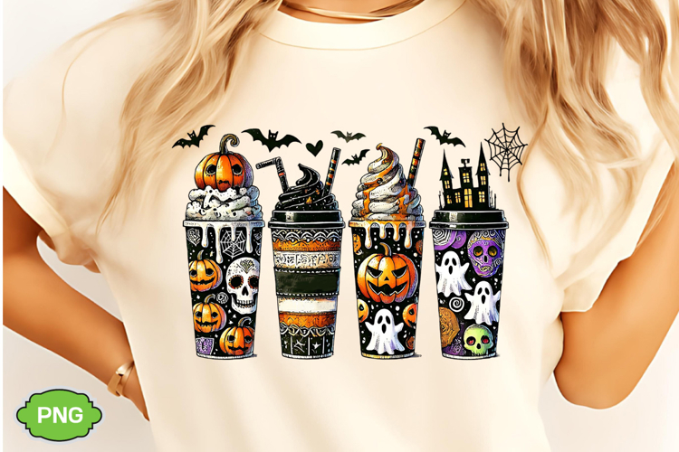 Skeleton Coffee Cups Sweatshirt PNG, Coffee Lover Sweatshirt