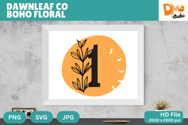 Floral Monogram Letter Svg Image 6