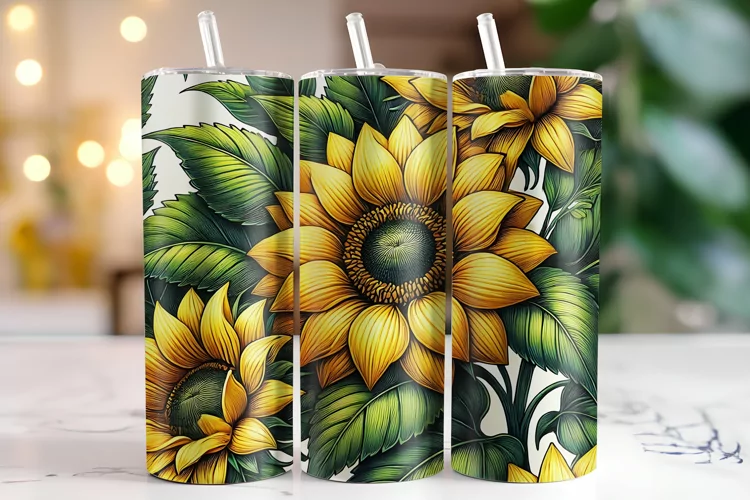 Sunflowers Tumbler Wrap | Sublimation | Tumblers