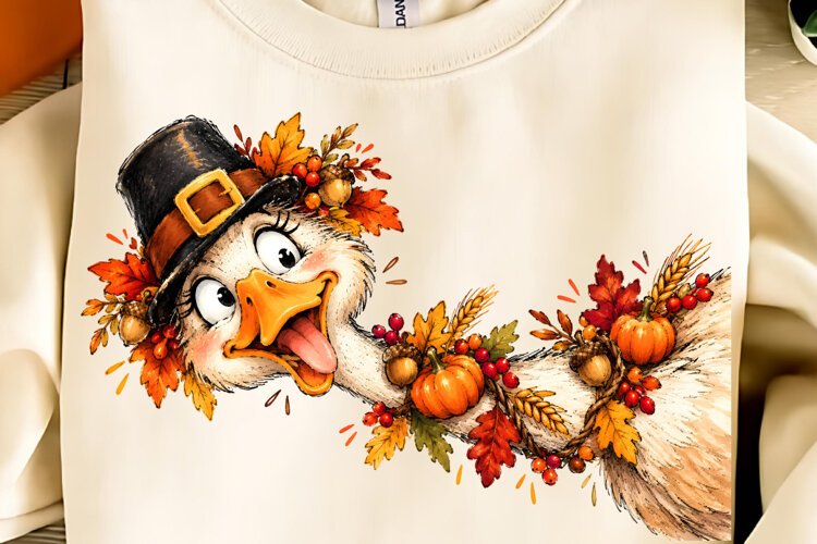 Funny Thanksgiving Goose PNG, Goose PNG, Trending Goose PNG example image 1